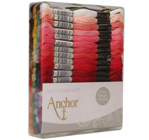 Pastel Colours-anchor Stranded Cotton Embroidery Thread Set of 6