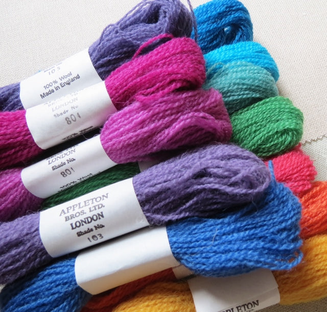 Appletons Wool Yarn - Early English Green 541 - 548