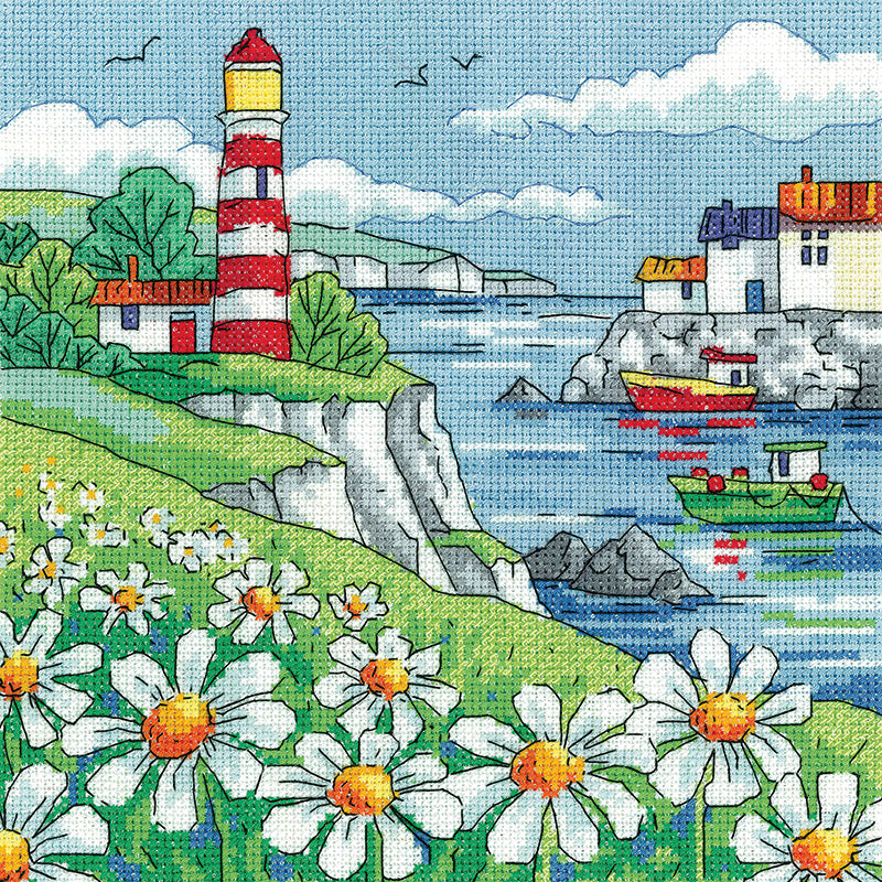 Cross Stitch Kits For Adults,Beginner Embroidery Kits Yellow Daisy