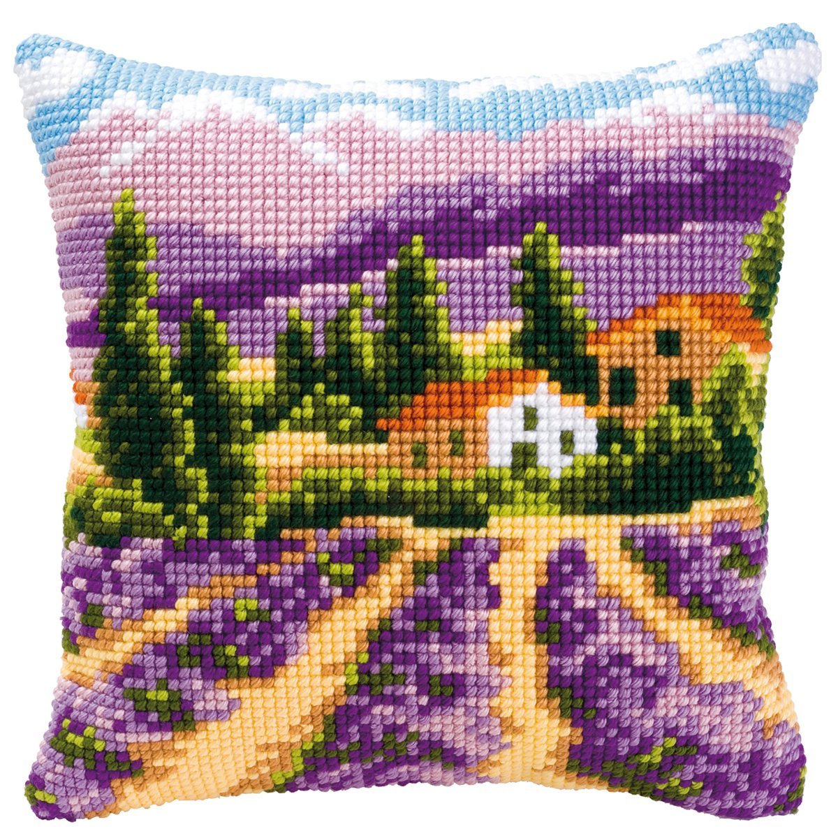 Landscape Printed Cross Stitch Cushion Kit – Sew Inspiring UK