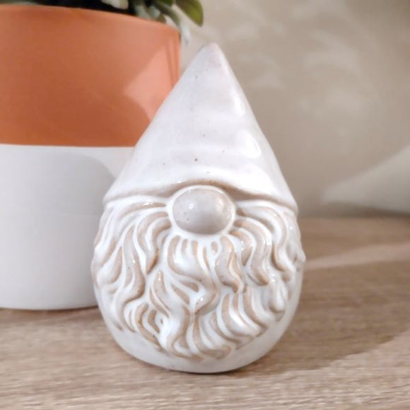 Glazed Pottery Ceramic Gonk Ornament - 10cm