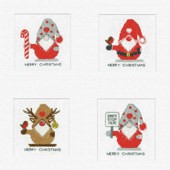Christmas Gonk Card Cross Stitch Kits, Heritage Crafts