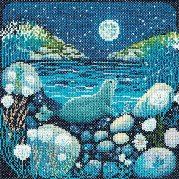 Moonlit Bay Cross Stitch Kit, Heritage Crafts