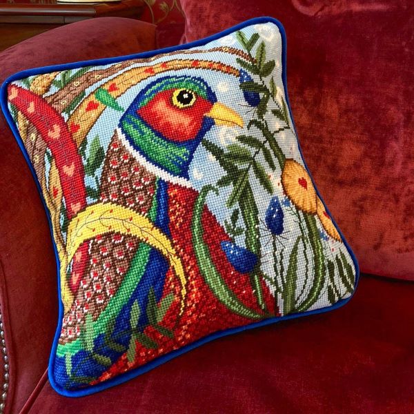 Pheasant Tapestry Kit, Needlepoint Kit Bothy Threads Sew Inspiring UK