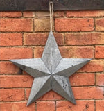 Rustic Wooden Hanging Star  - 20cm