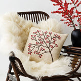 Winter Berries Cross Stitch Kit Cushion Permin P83-2655