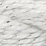 Anchor Metallic Pearl Cotton Embroidery Thread, Silver/White