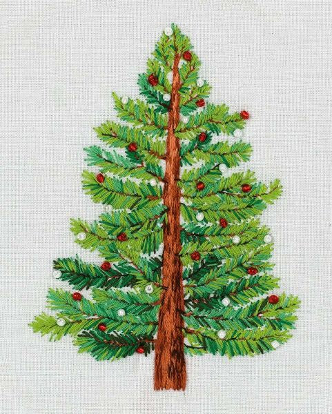 Christmas Tree Embroidery Kit, Panna JK-2190