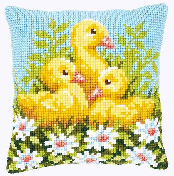 Ducklings and Daisies CROSS Stitch Tapestry Kit, Vervaco PN-0146248