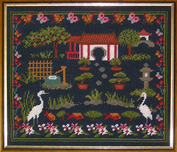Oriental Garden Sampler Tapestry Kit Needlepoint Kit, The Fei Collection