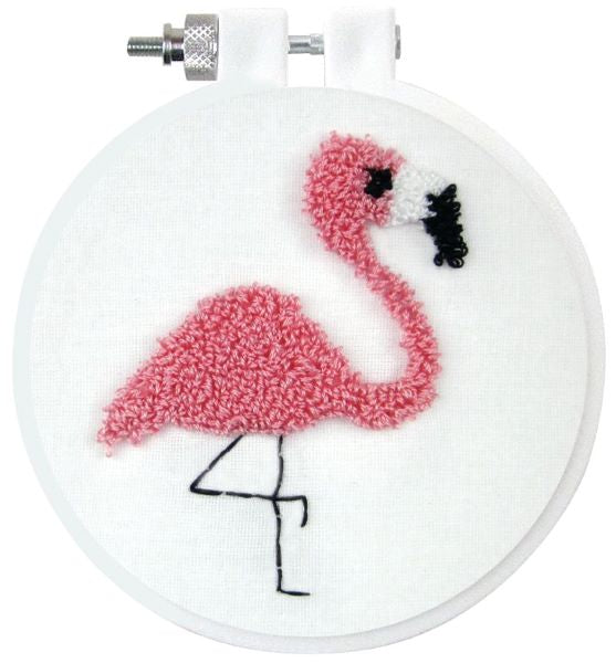 Punch Needle Kit, Flamingo Punch Needle Embroidery Starter Kit 237