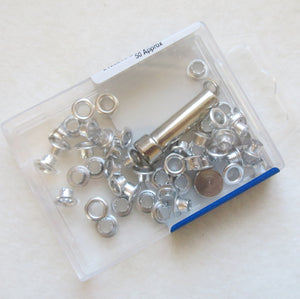 Eyelets and Tool, Eyelet Fixing Kit - Nickel Silver 3mm