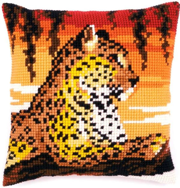 Sunset Leopard CROSS Stitch Tapestry Kit, Vervaco pn-0162253