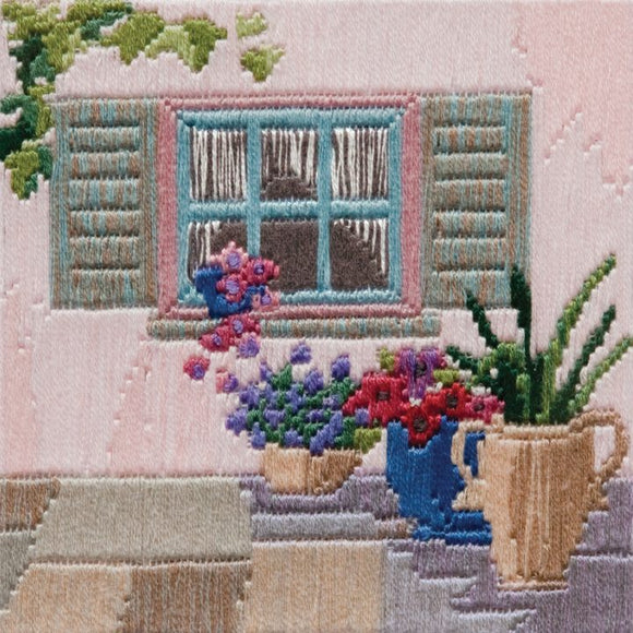 Long Stitch Kit, Courtyard Window Long Stitch SLS9