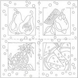 Luscious Fruit Tapestry Needlepoint Kits, Glorafilia - Set of 4