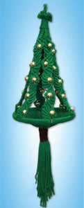 Macrame Kit, Christmas Tree Decorative Hanging Cotton Knot Kit 21"