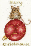 Merry Christmouse Christmas Card Cross Stitch Kit, Bothy Threads XMAS50