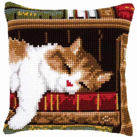 Sleeping Cat CROSS Stitch Tapestry Kit, Vervaco PN-0146409