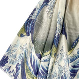 Silk Scarf - The Great Wave, Hokusai Silken Fabric Scarf / Shawl