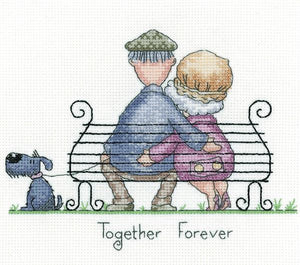 Together Forever Cross Stitch Kit, Heritage Crafts GYTF1571
