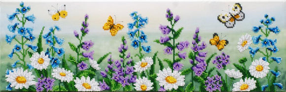 Bead Embroidery Kit Summer Meadow Bead Work Embroidery Kit VDV