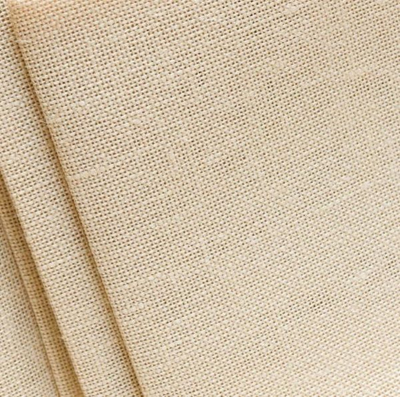 Zweigart Cashel LINEN Evenweave Fabric, 28 count PER METER -Flax 52