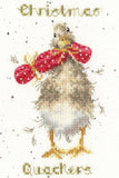 Christmas Quackers Christmas Card Cross Stitch Kit, Bothy Threads XMAS48