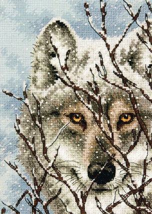 Wolf Counted Cross Stitch Kit, Dimensions D70-65131