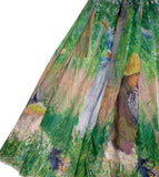 Scarf - Monet In the Woods at Giverny Soft Cotton Blend Fabric Scarf / Shawl