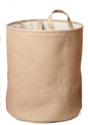 Natural Storage Basket with Handles, Needlework Organiser Bag - 40cm