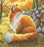 A Friend for Little Fox Cross Stitch Kit, LetiStitch L8061