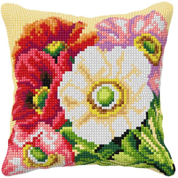Anemone Flowers CROSS Stitch Tapestry Kit, Orchidea ORC.99085