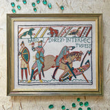 Bayeux Tapestry EMBROIDERY Kit Death of Harold, Crewel Embroidery Kit - Glorafilia