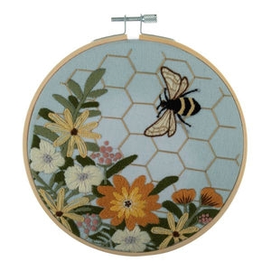 Bee Embroidery Kit, with hoop, Trimits TCK050