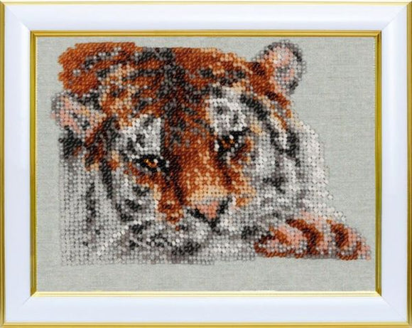 Bengal Tiger Bead Embroidery Kit, VDV TN-1363