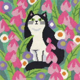 Black and White Cat Tapestry Kit, Heritage Crafts