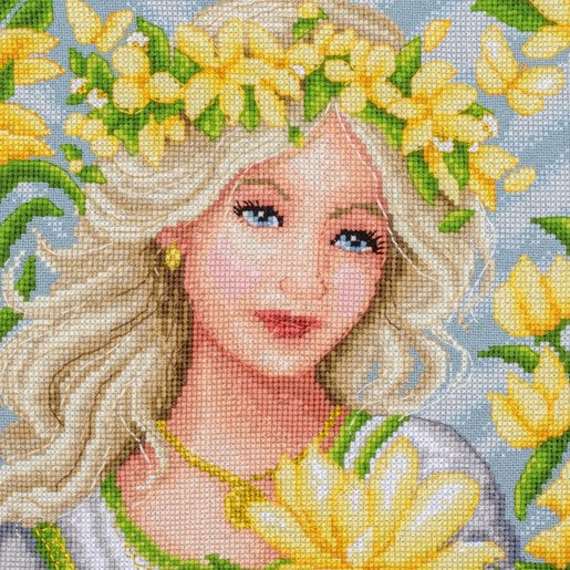 Blossom Cross Stitch Kit, Lanarte PN-0213462