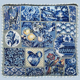 Blue and White China Patchwork, Glorafilia Needlepoint Kit