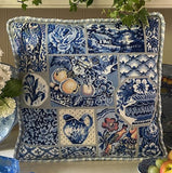 Blue and White China Patchwork, Glorafilia Needlepoint Kit