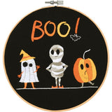 Boo, Halloween Embroidery Kit with Hoop, Vervaco pn-0233632