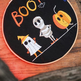 Boo, Halloween Embroidery Kit with Hoop, Vervaco pn-0233632