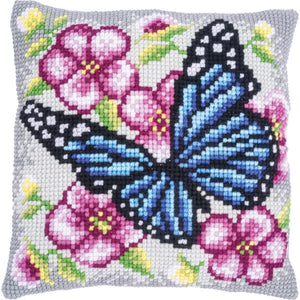 Butterfly Among Flowers CROSS Stitch Tapestry Kit, Vervaco PN-0199095