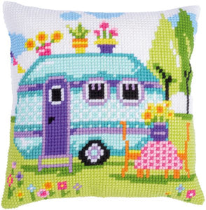 Caravan Holiday CROSS Stitch Tapestry Kit, Vervaco pn-0200856