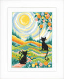 Cats in the Garden Cross Stitch Kit, Vervaco pn-0223852