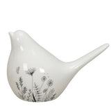 Ceramic White Bird Ornaments - PAIR - 11.5cm and 8.5cm