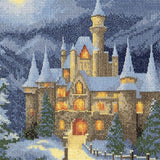 Christmas Fairytale Castle Cross Stitch Kit, Heritage Crafts JCFC1823