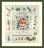 The Christmas Robin Cross Stitch Kit, Merejka K-224