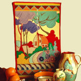 Clarice Cliff Tapestry Kit Wall Hanging, Glorafilia Needlepoint Kit