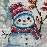 Snowman Cross Stitch Kit, Aine A1012