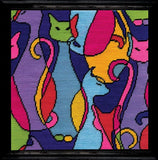 Colourful Cats Tapestry Kit, Design Works 2614